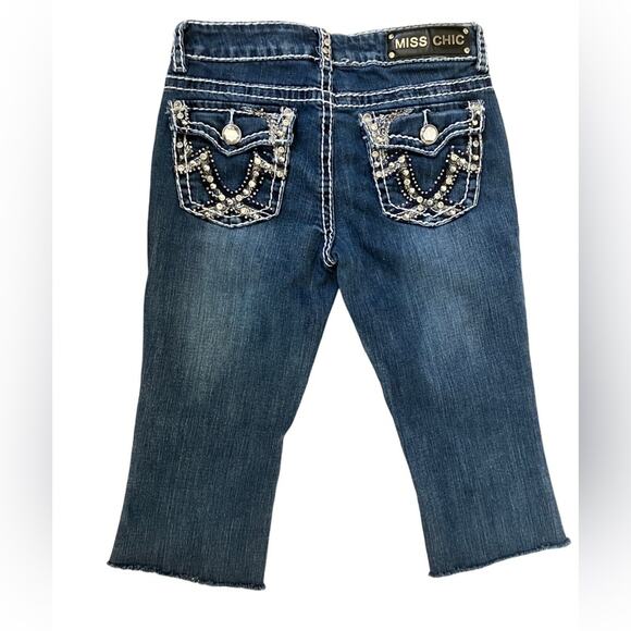 Miss Chic Jeans Blue Ankle Cropped Denim - Picture 4 of 12